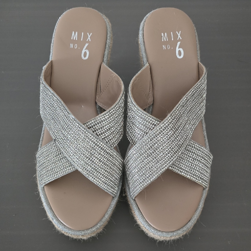 Mix No. 6 Silver Sandals with Chic Appeal